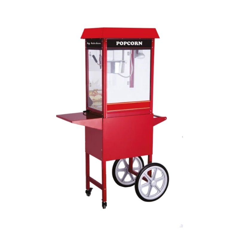 By Kitchen DPM-KA-K Arabalı Patlamış Mısır (Popcorn) Makinesi - Kırmızı