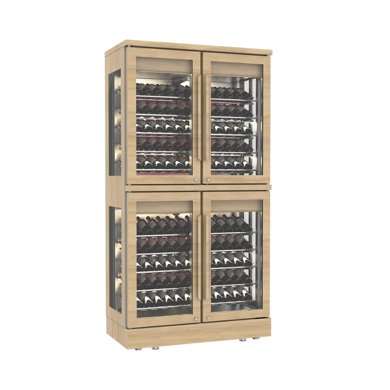 Frenox SPD6 Dört Kapılı Ahşap Kaplama Şarap Dolabı