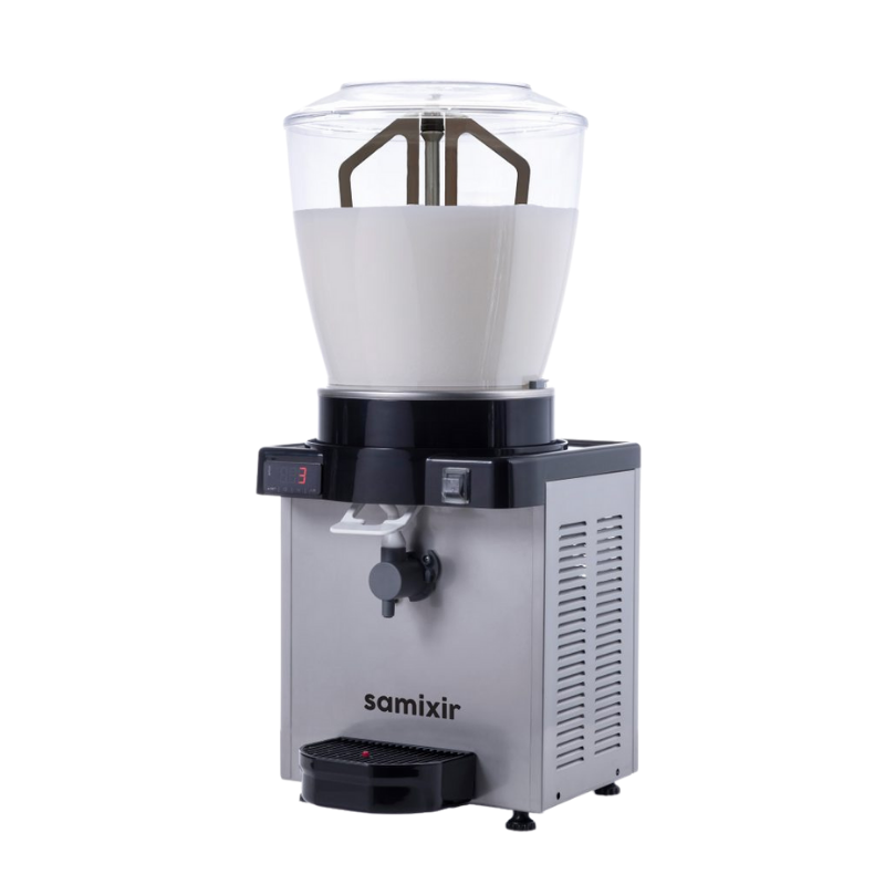 Samixir KAM22-DI Panamorik 22 Lt. Karıştırıcılı Köpüklü Ayran Dispenseri- Inox