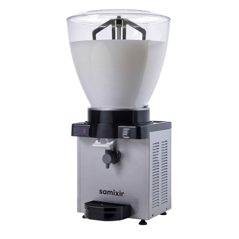 Samixir KAM40-DI Panamorik 40 Lt.Karıştırcılı  Köpüklü Ayran Dispenseri- Inox