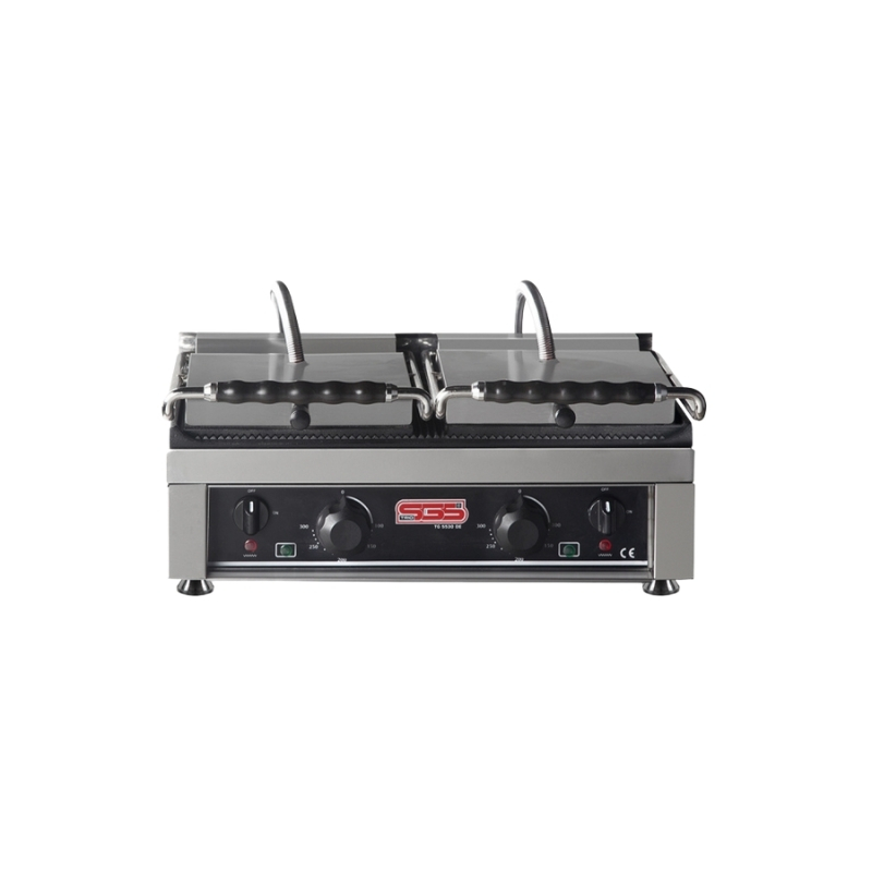 SGS TG-5530-DE Tost Makinesi Üst Oluklu Alt Oluklu/ Çift Kapaklı