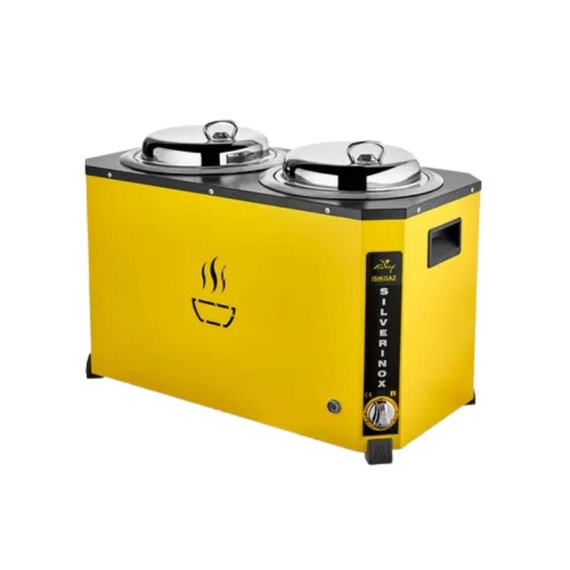 Işıkgaz C-07  9+9 Litre Jumbo Çorba Kazanı -Sarı