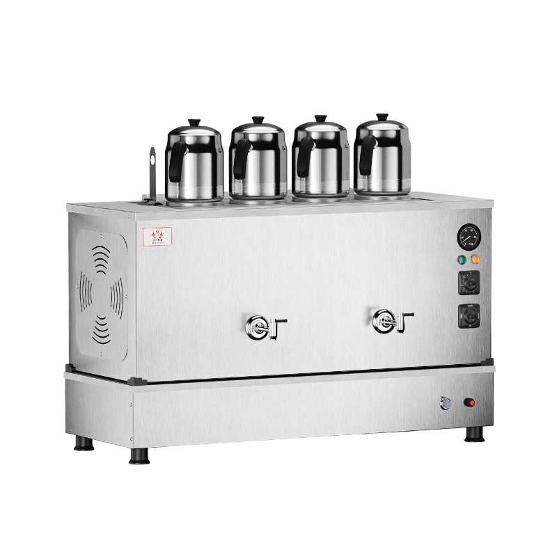 Anka IPPO-S4 Elektrik+Gazlı 4 Demlikli 40 Litre İnox Pro Plus Hibrit Smart Çay Makinesi