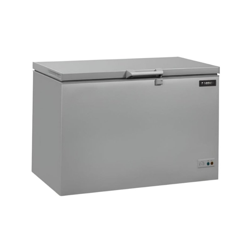 Senox CF-5550 Blok Kapaklı Sandık Tipi 500 Litre Derin Dondurucu - Krom