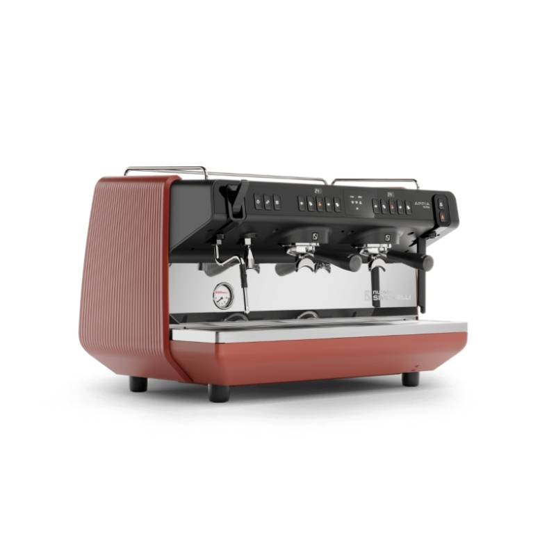 Nuova Sımonelli Appia-Viva 2 Gruplu Otomatik Dozaj Ayarlı Espresso Kahve Makinesi - Kırmızı