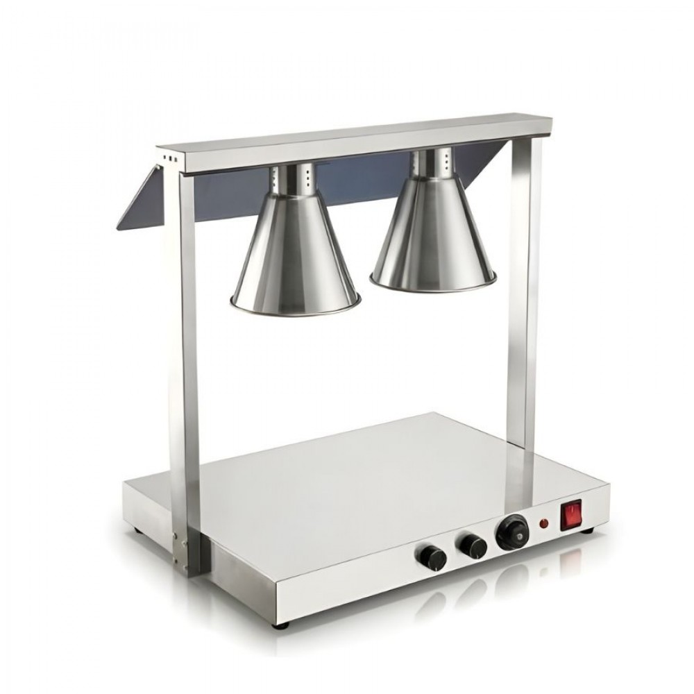 Epinox SSU-2L Set Üstü Sıcak Servis Ünitesi Çift Infrared Isıtmalı Paslanmaz Çelik 1000W