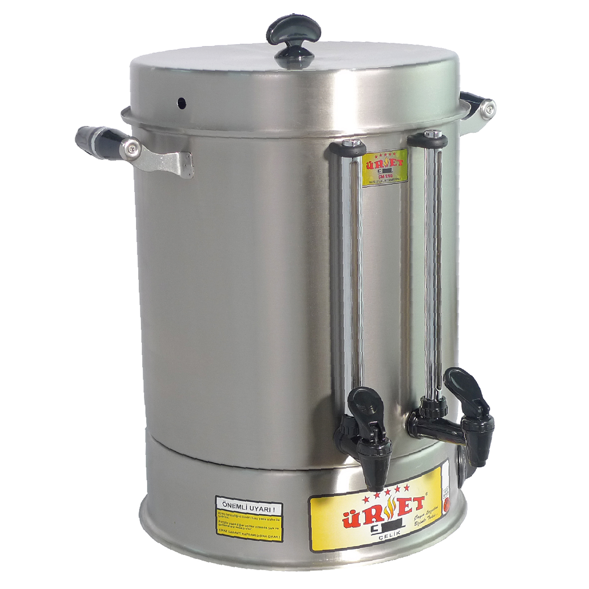 Üret CM 250 22 Litre Standart Çay Makinesi Endüstriyel Çay Kazanı 2200W 304 Paslanmaz Çelik