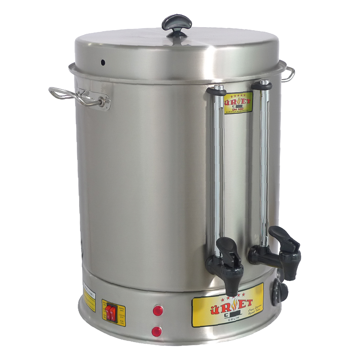 Üret CM 350 36 Litre Standart Çay Makinesi Endüstriyel Çay Kazanı 3500W 304 Paslanmaz Çelik