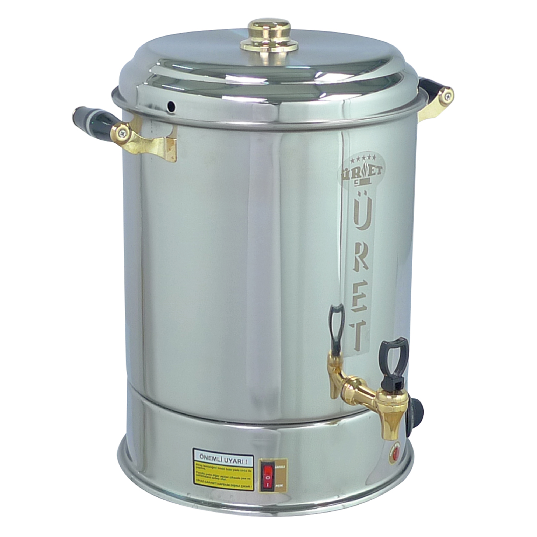 Üret 22 Litre Süt Makinesi Paslanmaz Çelik, Termostatlı Süt Isıtıcı STM350