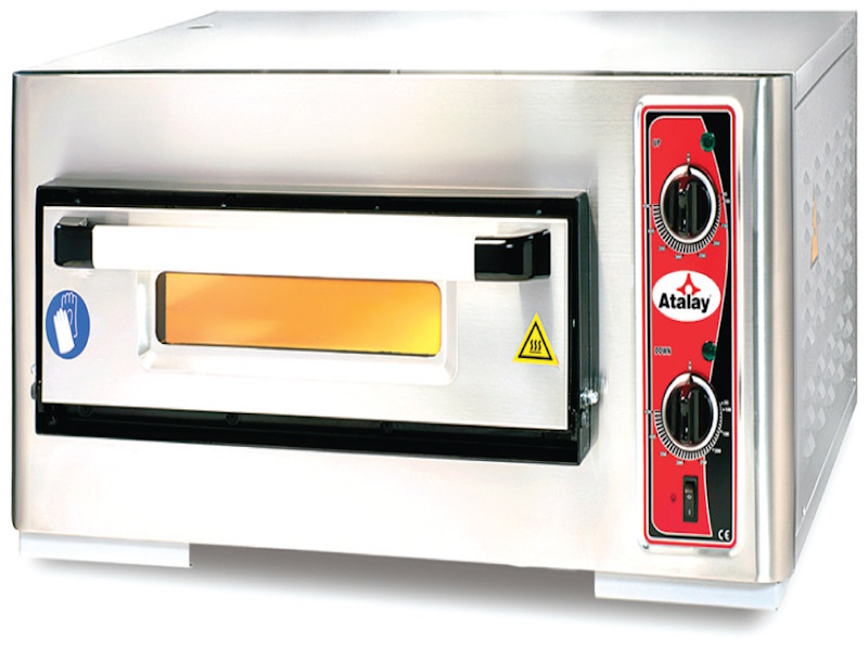 ATALAY Elektrikli Pizza Fırını 50x50, Tek Katlı, 4 Pizza Kapasiteli, APF - 50/1