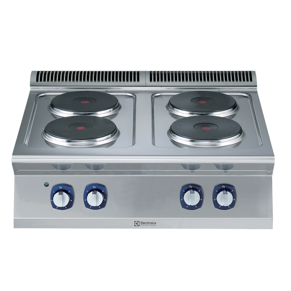 ELECTROLUX Professional 700XP Set Üstü Ocak, Elektrikli, 4 Yuvarlak Pleytli, 2,6 kW, 371015-E7ECEH4R00