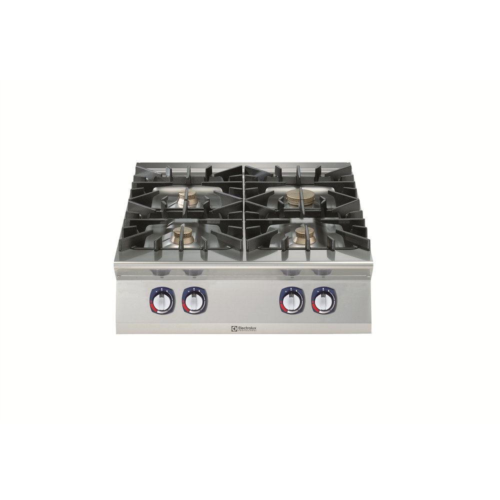 ELECTROLUX Professional 900XP Set Üstü Ocak, Gazlı, 4 Açık Ateşli, 10 kW+6 kW+6 kW+6 kW, 10 kW+6 kW+6 kW+6 kW, 391002-E9GCGH4C00