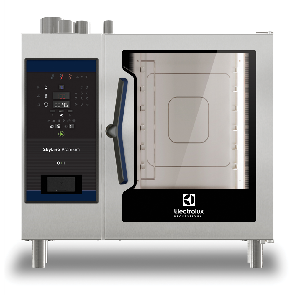 ELECTROLUX Professional SkyLine Premium Kombi Fırın, Gazlı, 6GN 1/1, 217890-ECOG61B2G1