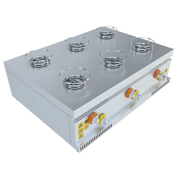 BEKA Ekoset Tek Yanışlı Künefe Ocağı, 6x1'li, EK850104