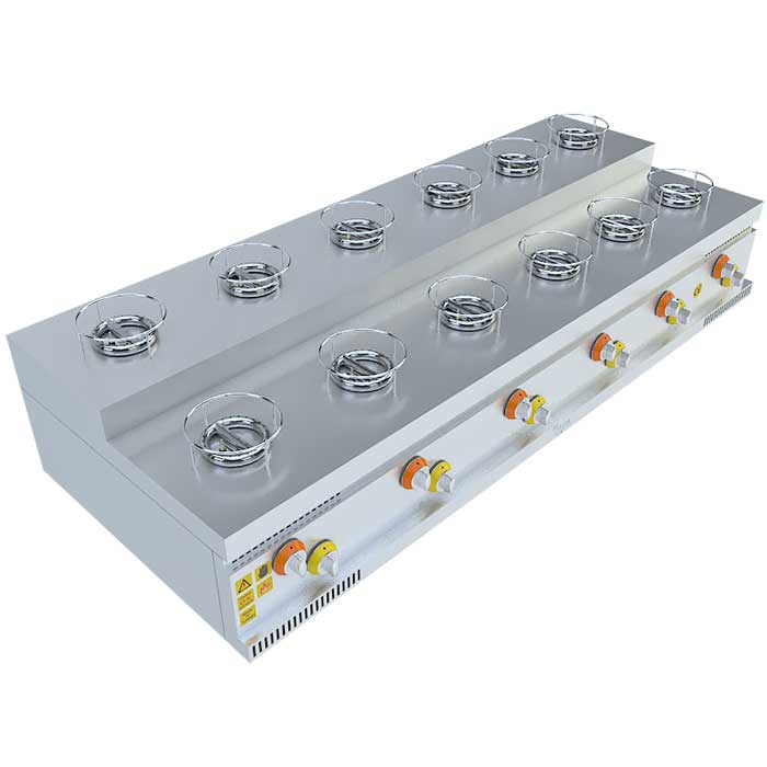 BEKA Ekoset Tek Yanışlı Künefe Ocağı, Basamaklı, 12x1'li, EK150134