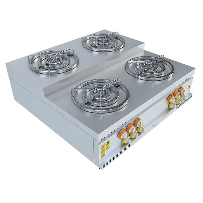 BEKA Ekoset Üç Yanışlı Künefe Ocağı, Basamaklı, 4x3'lü, EK880151