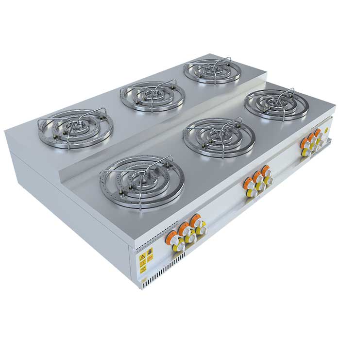 BEKA Ekoset Üç Yanışlı Künefe Ocağı, Basamaklı, 6x3'lü, EK180152