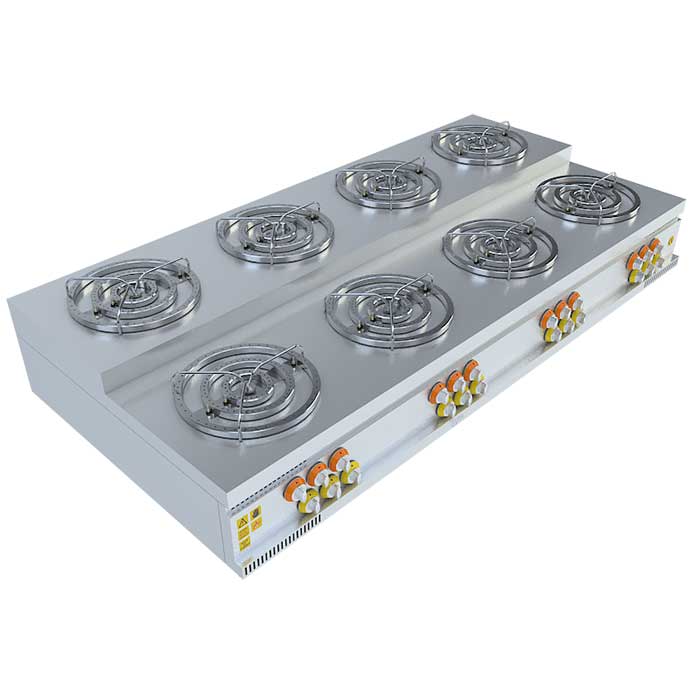 BEKA Ekoset Üç Yanışlı Künefe Ocağı, Basamaklı, 8x3'lü, EK180153