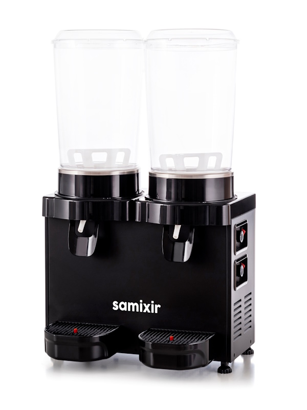 SAMİXİR Panamorik MM20.AB Panamorik Twin Karıştırıcılı Soğuk İçecek Dispenseri, 10+10 lt, Siyah