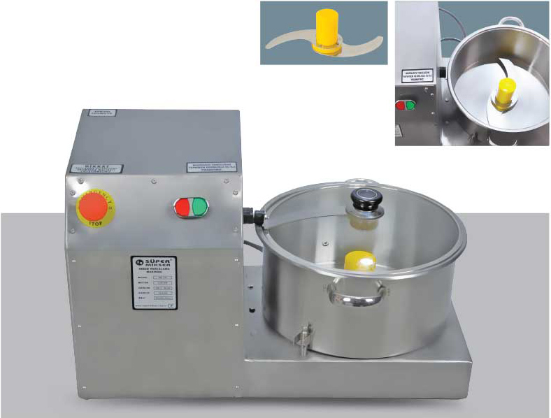 SÜPER MİKSER Büyük Soğan Parçalama Makinesi, Sensörlü, 8 Lt, SM-130