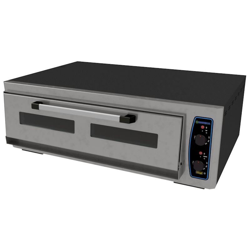 MATEKA Pizza Fırını, Tek Katlı, Taş Tabanlı, Ø30 cm x 9, 400 V