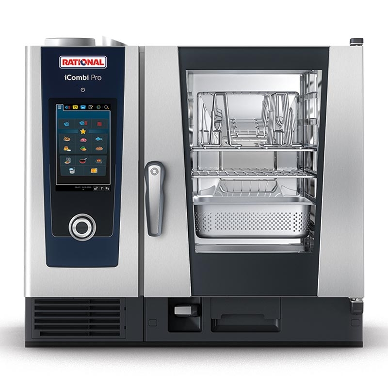RATIONAL iCombi Pro ICP61G Kombi Konveksiyon Fırın, Gazlı, 6xGN1/1