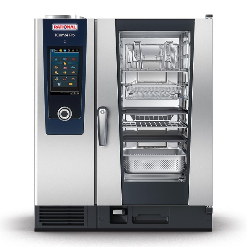 RATIONAL iCombi Pro ICP101G Kombi Konveksiyon Fırın, Gazlı, 10xGN1/1
