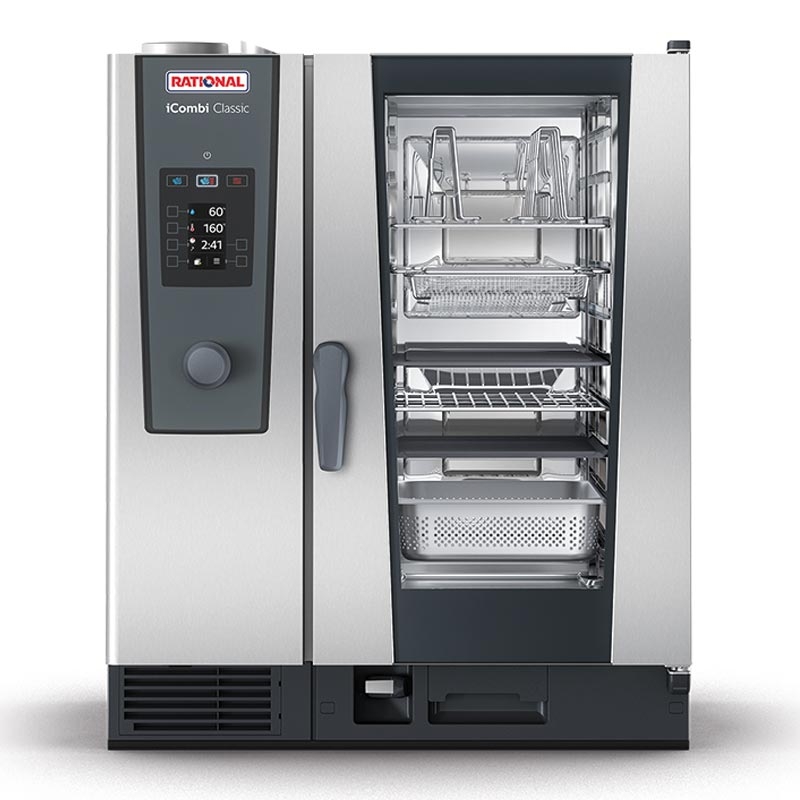 RATIONAL iCombi Classic ICC101G Kombi Konveksiyon Fırın, Gazlı, 10xGN1/1