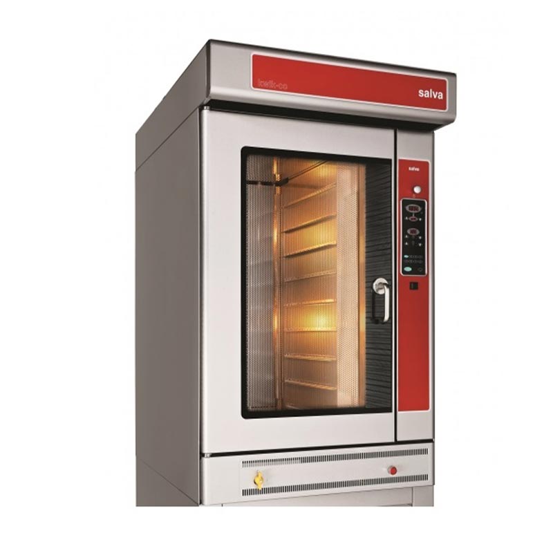 SALVA KWIK-CO Serisi KX9G+H Patisserie Fırını, 40x60 Cm 9 Tepsi Kapasiteli, Gazlı